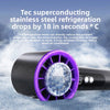 Portable Jet Fan 5-Speed Cool Air Brushless Hand Held Fan 4000mAh USB Rechargeable