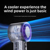 Portable Jet Fan 5-Speed Cool Air Brushless Hand Held Fan 4000mAh USB Rechargeable
