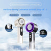 Portable Jet Fan 5-Speed Cool Air Brushless Hand Held Fan 4000mAh USB Rechargeable
