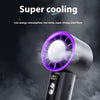 Portable Jet Fan 5-Speed Cool Air Brushless Hand Held Fan 4000mAh USB Rechargeable