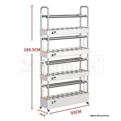 HydroTower Indoor Hydroponic Grow Tower System Kit Built-in LED Grow Light (120 Plants) SS120