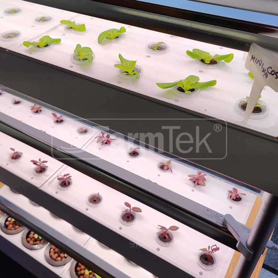 HydroTower Indoor Hydroponic Grow Tower System Kit Built-in LED Grow Light (120 Plants) SS120