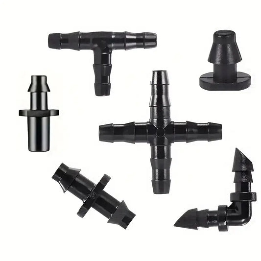 280pcs Barbed Connector Drip Irrigation Accessories Kit