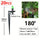 20pcs 180 Degree Micro Misting Nozzle With 11cm Stake 1/4'' Barb Connector Garden Irrigation