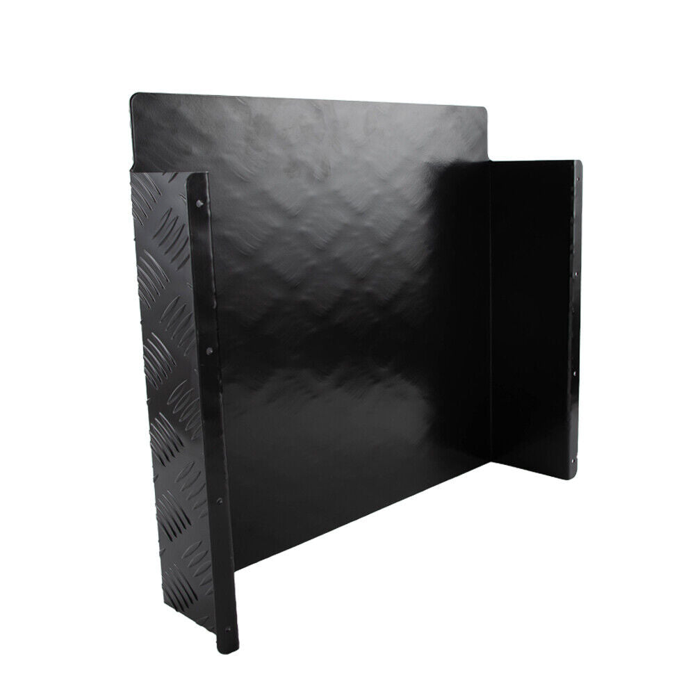 Diesel Tank Cover Black Gas Tank Bracket 2mm Thickness Aluminium Tank Mounting Holder Fit for 10L/15L Tank for Caravan Trailer Toolbox Left Right YS