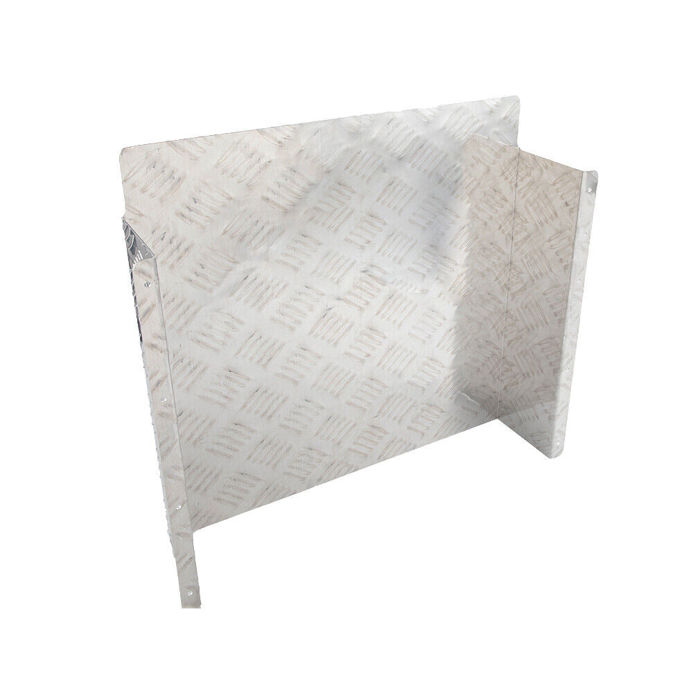 Diesel Tank Cover Silver Gas Tank Bracket 2mm Thickness Aluminium Tank Mounting Holder Fit for 10L/15L Tank for Caravan Trailer Toolbox Left Right YS