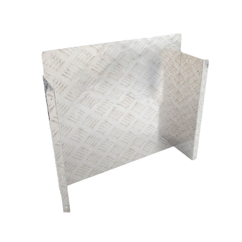 Diesel Tank Cover Silver Gas Tank Bracket 2mm Thickness Aluminium Tank Mounting Holder Fit for 10L/15L Tank for Caravan Trailer Toolbox Left Right YS