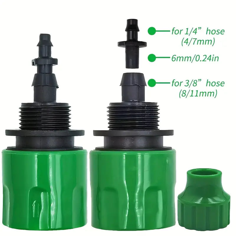 3x Single Barb Garden Hose Adapter Drip Irrigation Hose Connector