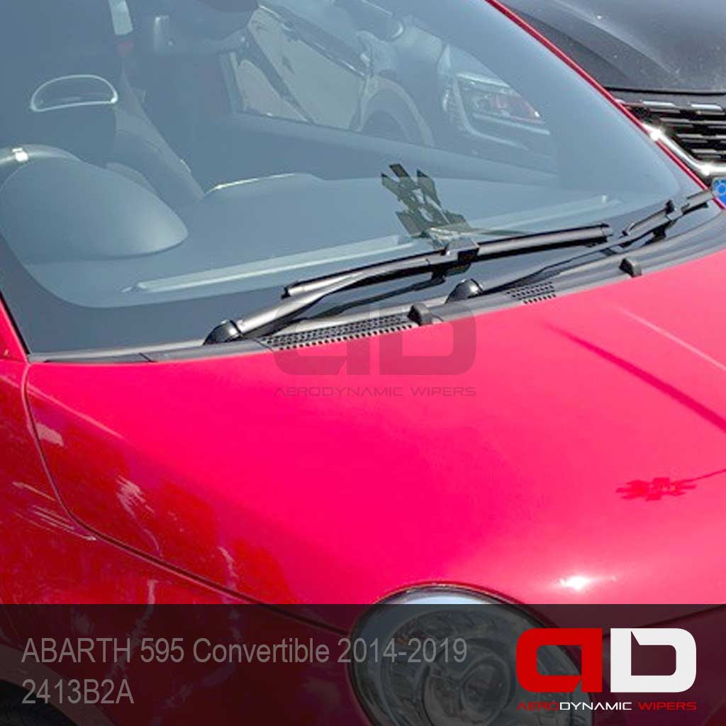 ABARTH 595 Wiper Blades Convertible 2014-2019 Windscreen Wipers Pair 2413B2A