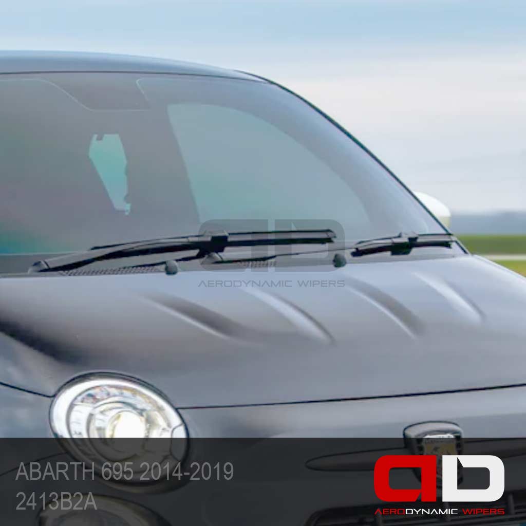 ABARTH 695 Wiper Blades Hatchback 2011-2019 Twin Pack 2413B2A-12R3 ADwipers