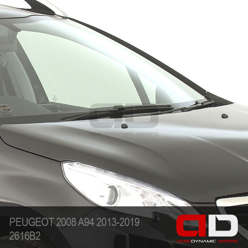 PEUGEOT 2008 Wiper Blades A94 2013-2019 Twin Pack 2616B2A-12R3 ADwipers