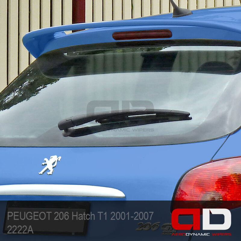 PEUGEOT 206 Wiper Blades Hatch T1 2001-2007 Twin Pack 2222A-14S2 ADwipers
