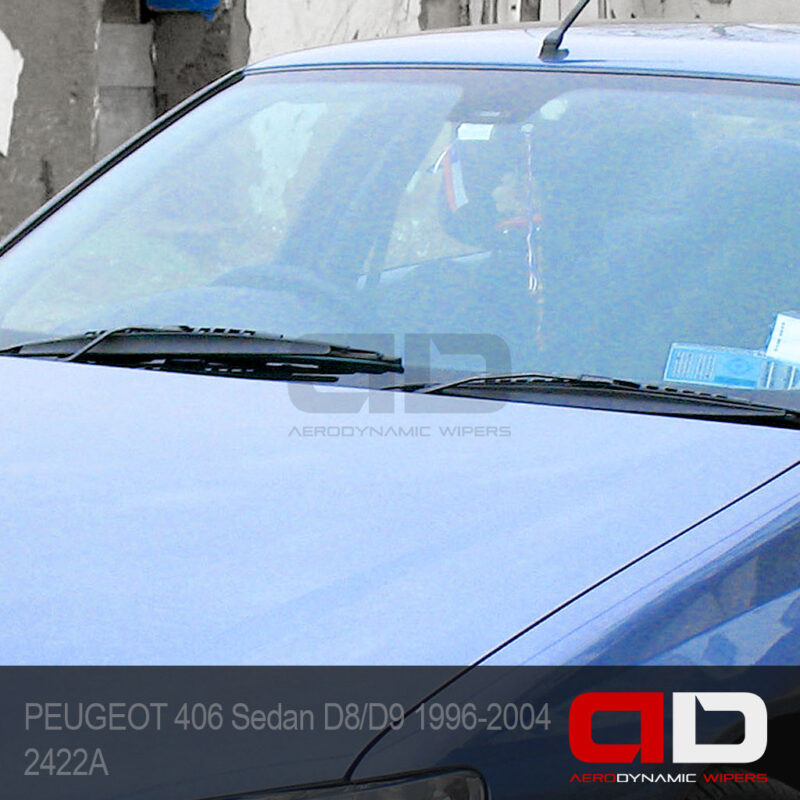 PEUGEOT 406 Wiper Blades Sedan D8/D9 1996-2004 Twin Pack 2422A ADwipers