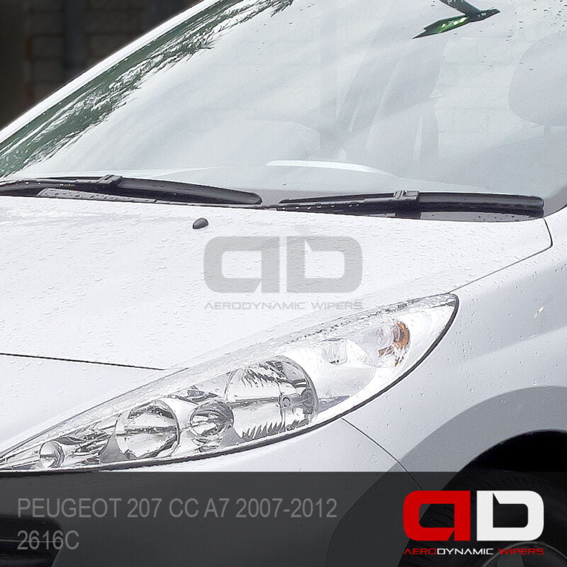 PEUGEOT 207 Wiper Blades Cabriolet A7 CC  2007-2012 Twin Pack 2616C