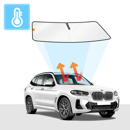 BMW X3 Windshield Sun Shade F25/G01 Solar Screens BLOCK OUT (RV27)