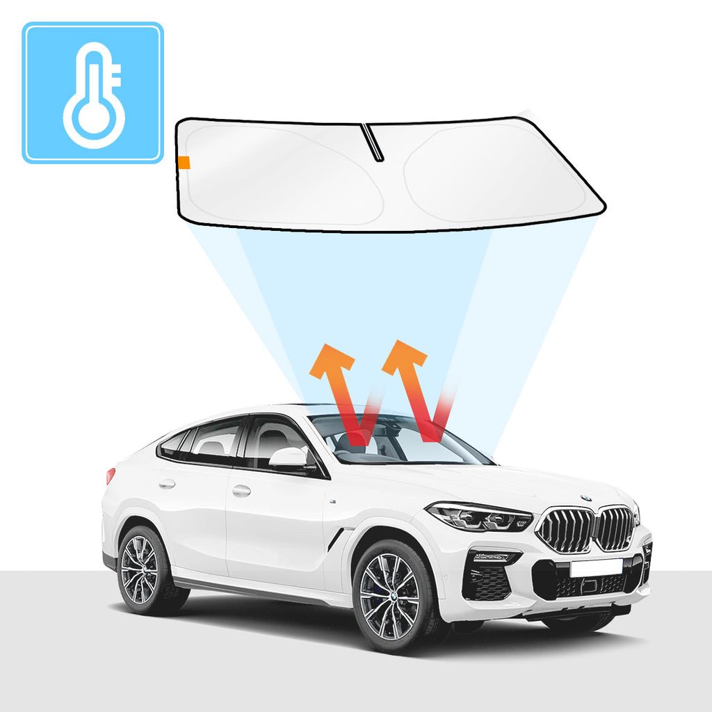BMW X6 Windshield Sun Shade Solar Screens BLOCK OUT (RV23)