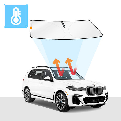 BMW X7 Windshield Sun Shade Solar Screens BLOCK OUT (RV23)