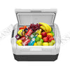 Car Fridge 35L 3-way for grocery shopping, travel, and camping, Open Lid Both Sides, Removable Lid