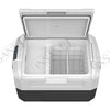 Car Fridge 35L 3-way for grocery shopping, travel, and camping, Open Lid Both Sides, Removable Lid