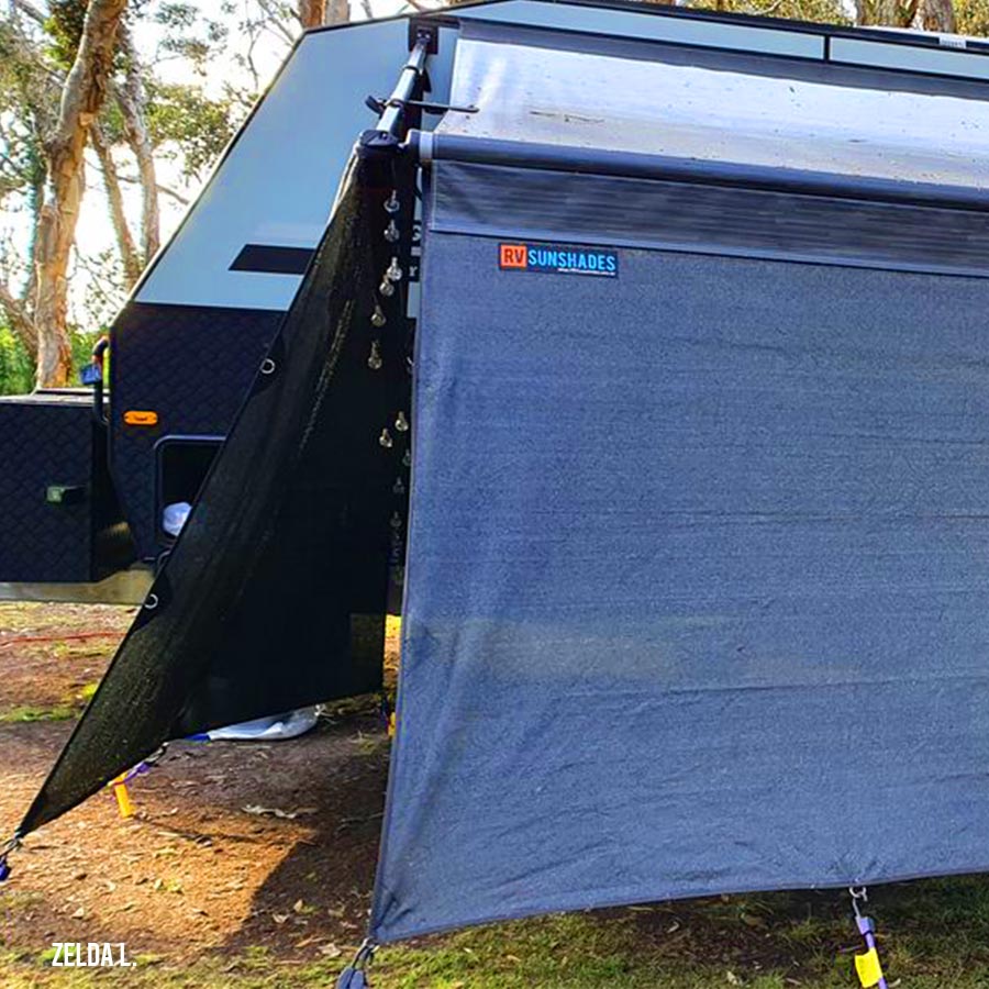 Caravan Awning Privacy Screen for Dometic 2.6m Awning 2.5x1.9m (1.9m Drop) iNSANE.SALE