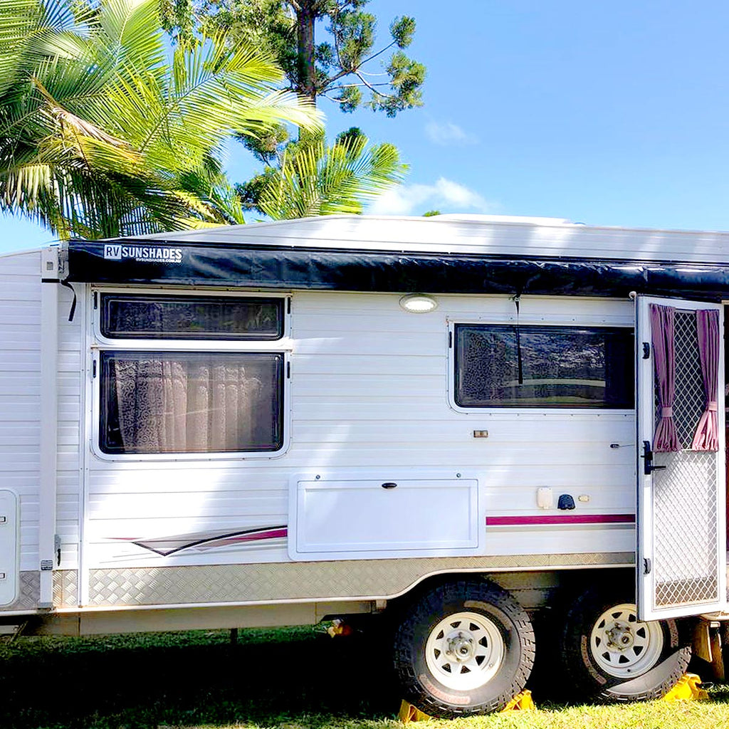 Caravan Awning Protector Cover for 14ft Awning (BLACK) iNSANE.SALE