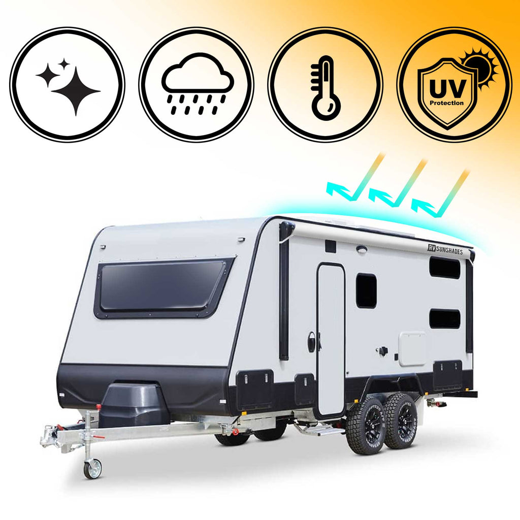 Caravan Awning Protector Cover for 19ft Awning (WHITE) - Insane Sale