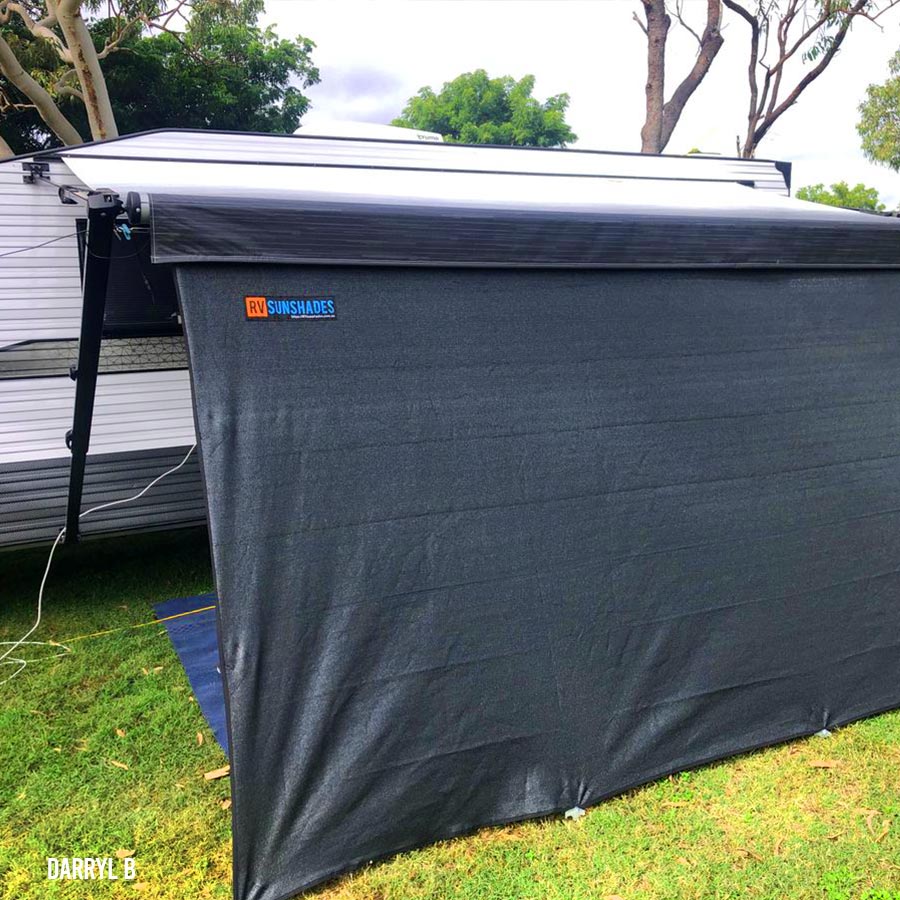Caravan Privacy Screen 4.6x1.9m Awning Shade Screens suit 16Ft Awning (1.9m Drop) iNSANE.SALE