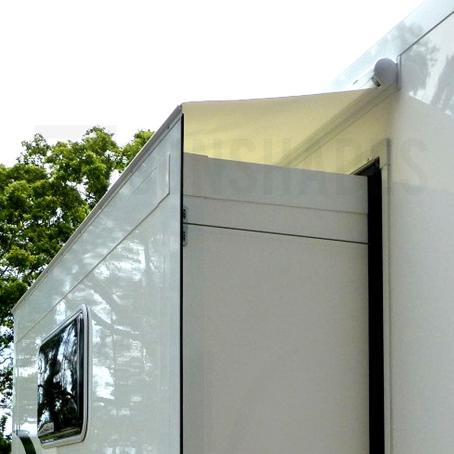 Caravan Slide-Out Awning Topper Window Awning Replacement Vinyl Fabric 1500x700mm (WHITE) iNSANE.SALE