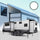 Caravan Slide-Out Awning Topper Window Awning Replacement Vinyl Fabric 2300x1200mm (WHITE) iNSANE.SALE