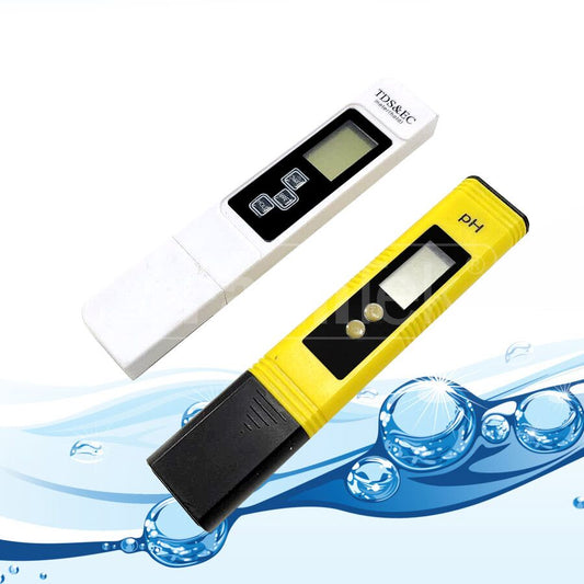 Water Condition Tester Pen Set pH + EC/TDS for Hydroponic Aquarium Pond
