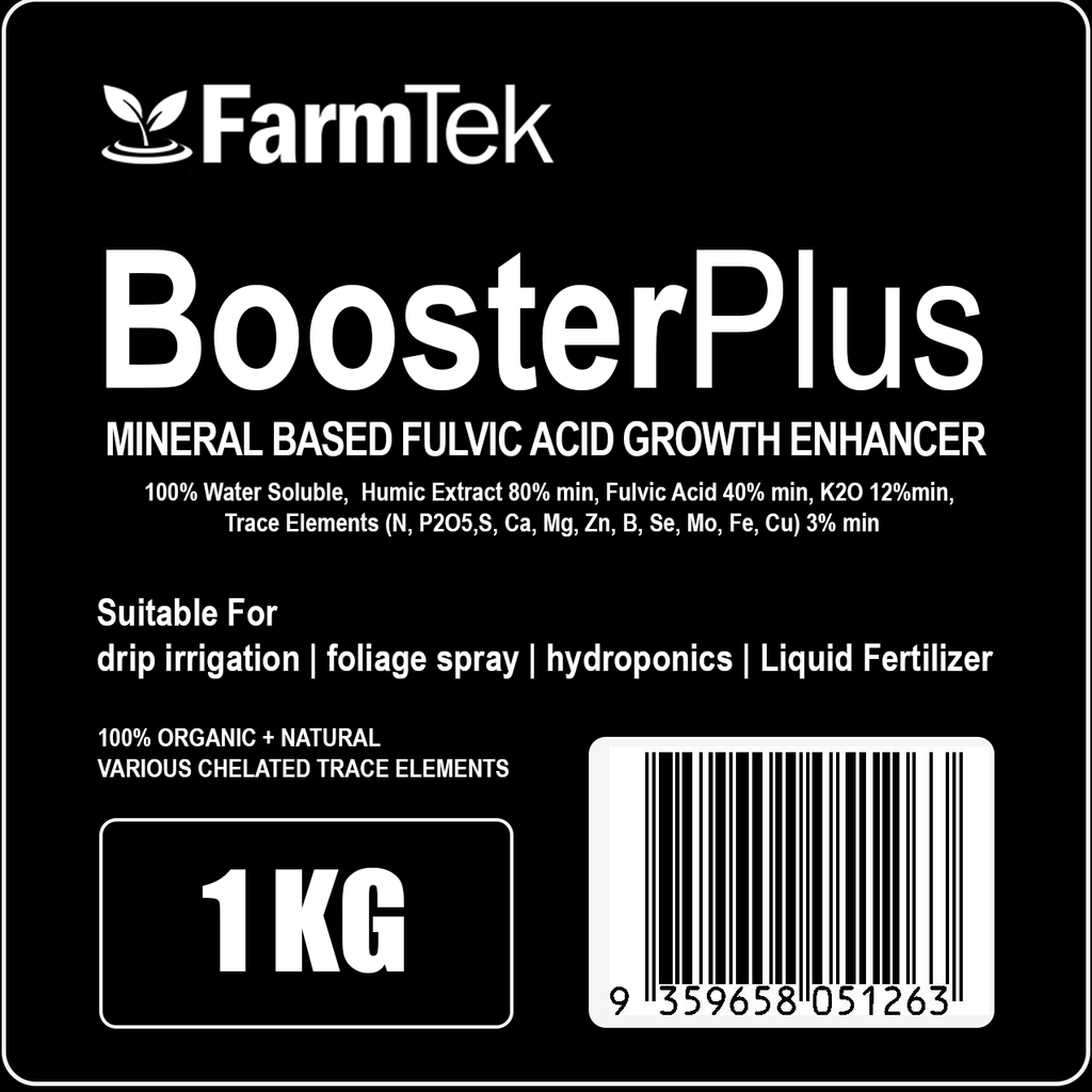 BoosterPlus™ Fulvic Acid Organic Nutrient For Plants Powerful Bio-Stimulants 1KG (makes 4,000 L / 4 Tons)