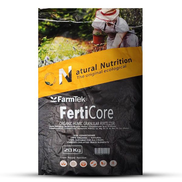FertiCore™ Effective Humic Acid (60-70%) Potassium Granule 4-6mm + Fulvic Acid (5-10%) 20Kg