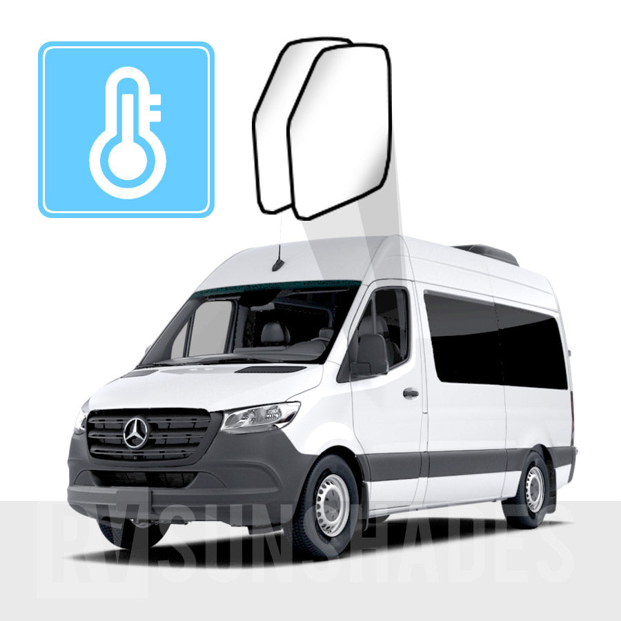 MERCEDES-BENZ Sprinter 3rd Gen 907/910 Solar Screen Custom Fit Block Out Pair [Front Door]