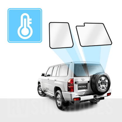 Nissan Patrol Y61 Solar Screens Custom Fit BLOCK OUT 1997-2010 [Tailgate Window]