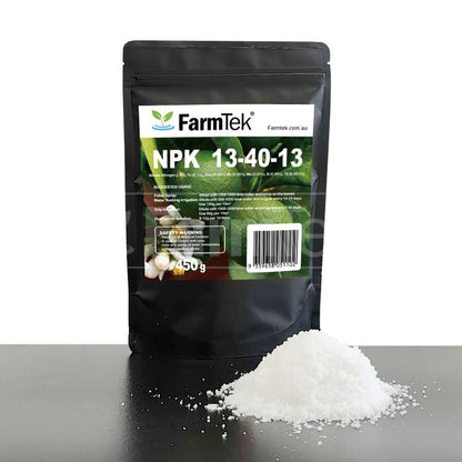 Farmtek NPK Fertilizer 13-40-13 Trace Elements Commercial Grade 100% Soluble (Bloom Nutrients) 450g