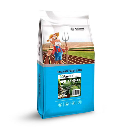 Farmtek NPK Fertilizer 13-40-13 Trace Elements Commercial Grade 100% Soluble (Bloom Nutrients) 25kg