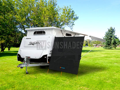 Offroad Pop Top Camper Awning End Wall 2.15x2.2m Rectangle Cut FLAT TOP (2.2m Drop) iNSANE.SALE