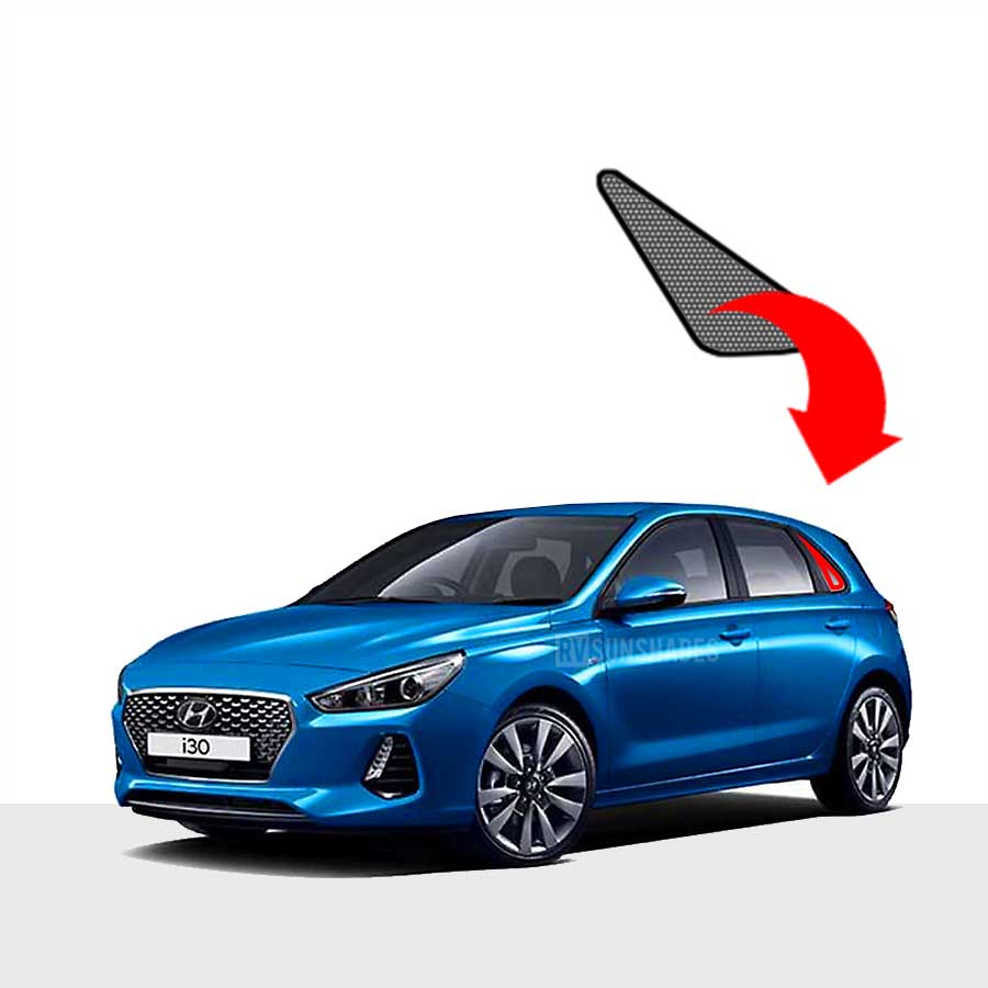 Hyundai i30 Sun Shade 3rd Gen PD 2016-now [Quarter Window]