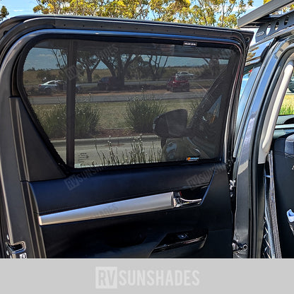 TOYOTA Hilux Sun Shades Dual Cab AN120/130 2016-2022 [Rear Door]