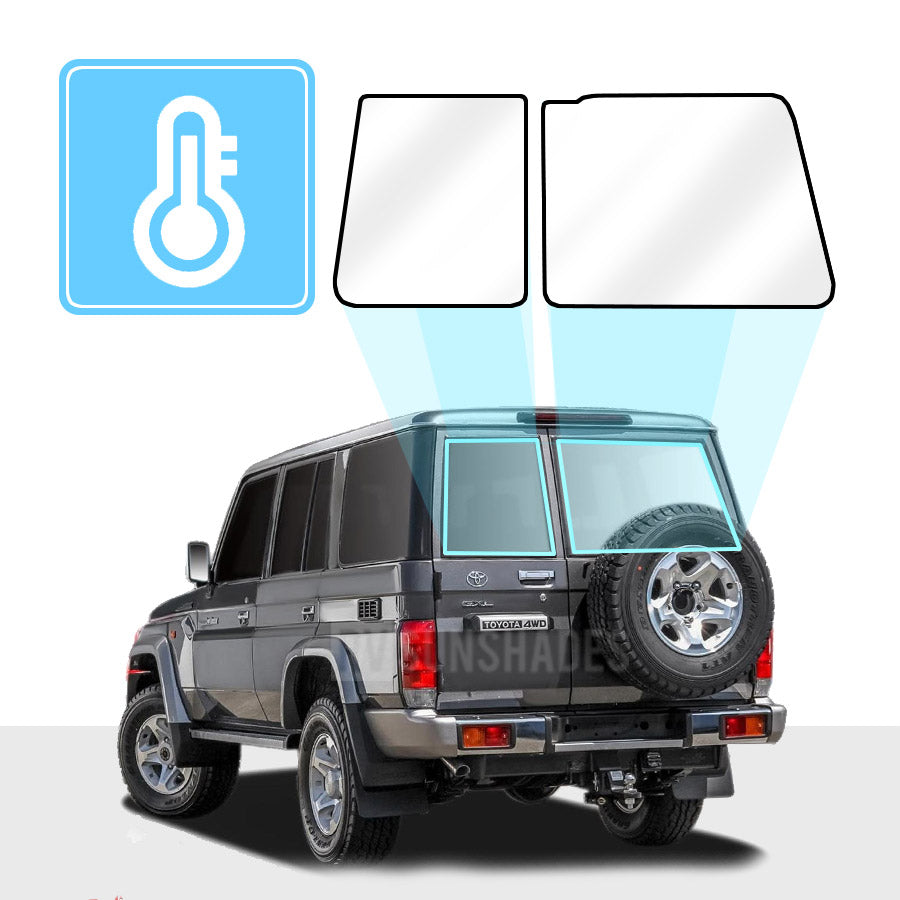 TOYOTA Land Cruiser 76 Series Solar Screen Custom Fit BLOCK OUT [TAILGATE]