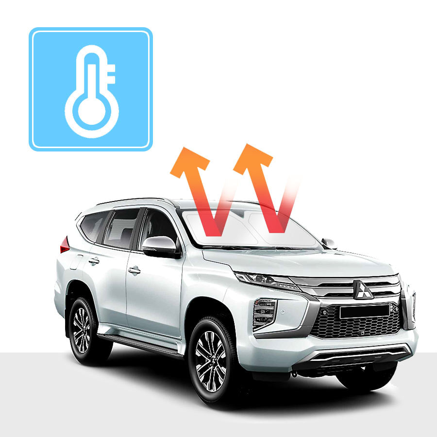 Mitsubishi Pajero Sport Windshield Sun Shade QE/QF 2015-now Solar Screen Block Out [Front Windshield]