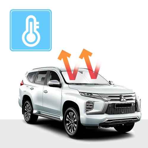 Mitsubishi Pajero Sport Windshield Sun Shade QE/QF 2015-now Solar Screen Block Out [Front Windshield]