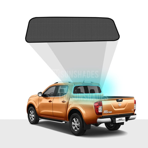 Nissan Navara D23/NP300 Rear Window Sun Shade Dual Cab 2015-now [Rear Windscreen]