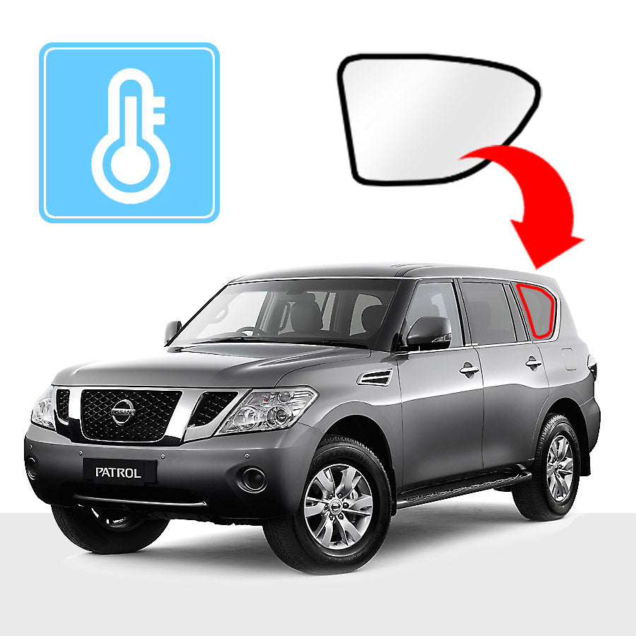 Nissan Patrol Y62 Solar Screens Custom Fit BLOCK OUT 2010-now Pair [Quarter Window]