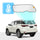 TOYOTA Fortuner Solar Screen Block Out Custom Fit 2nd Gen 2015-2021 [Tailgate Window]