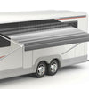 Replacement Awning Vinyl Fabric Kit suit 16ft Rollout Awning (Grey Scale Stripes 16-BK-ST) BOXED - Insane Sale