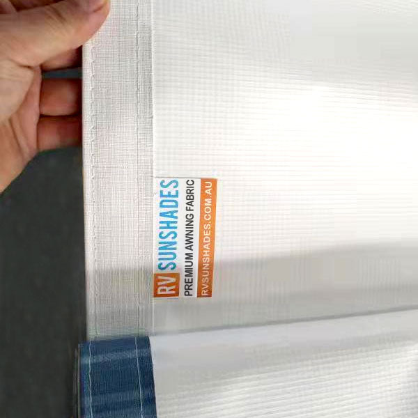 Replacement Awning Vinyl Fabric Kit suit 19ft Roll-Out Awning (Blue White Gradient 19-BU-FD) iNSANE.SALE