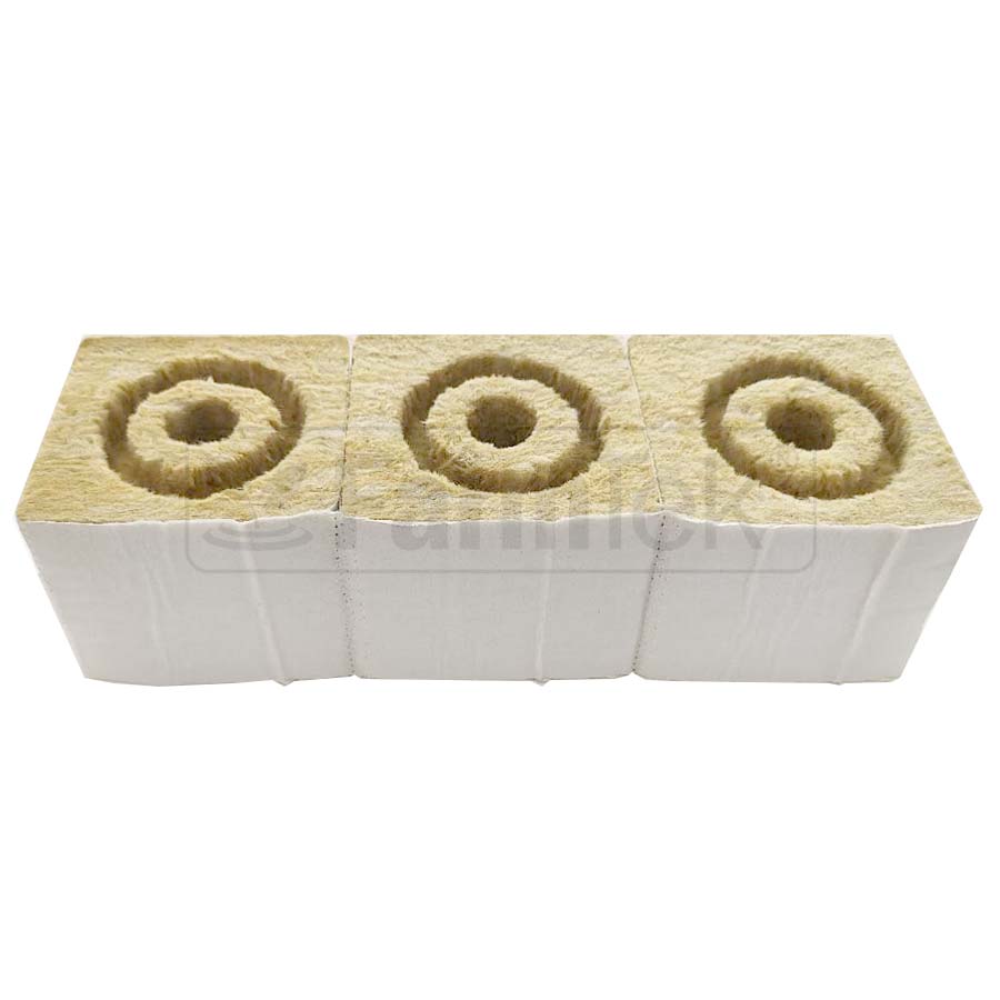 Commercial Grade Rockwool Block 100x100x75mm (6x) Hydroponics Tomato Cucumber Grow Medium