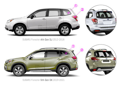 SUBARU Forester Sun Shade SK 2019-Present [Quarter Window]