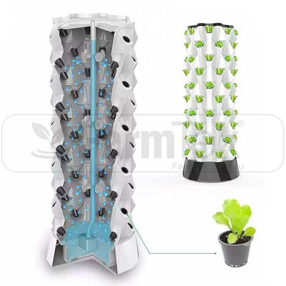 Hydroponic Tower System Kit (48-96 plants) Vertical Farming Aeroponic Tower (PT48)